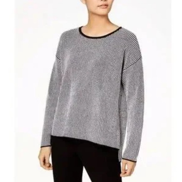 Eileen Fisher | Merino Wool Waffle-Stitch Box Top - Picture 1 of 5